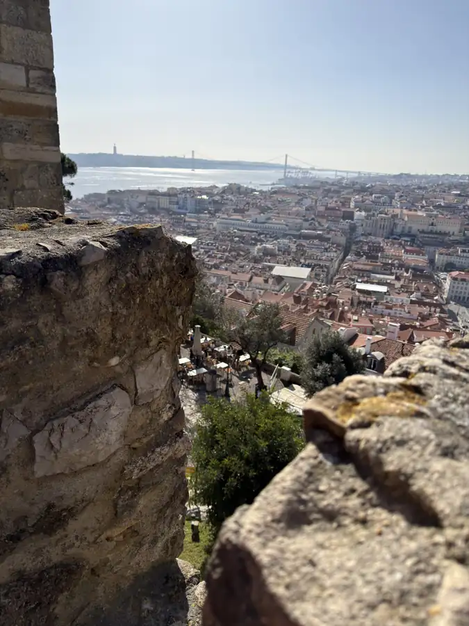 From the castle walls, photographed by Jeremy