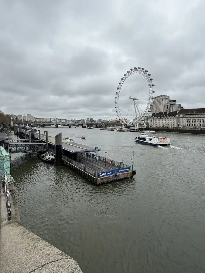 The Thames and the London Eye, photographed by Jeremy