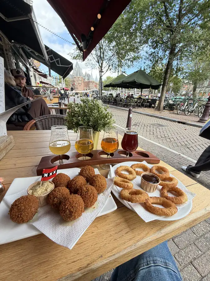 Bitterballen by the water, photographed by Jeremy