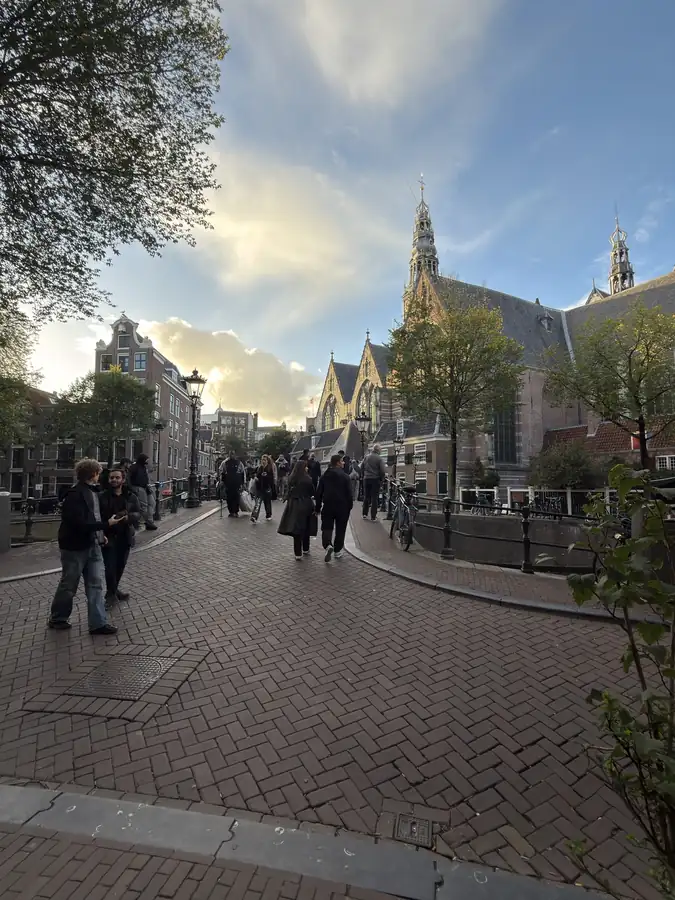 Toward the Oude Kerk, photographed by Jeremy