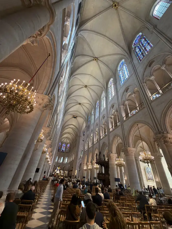 Inside Notre-Dame, photographed by Jeremy