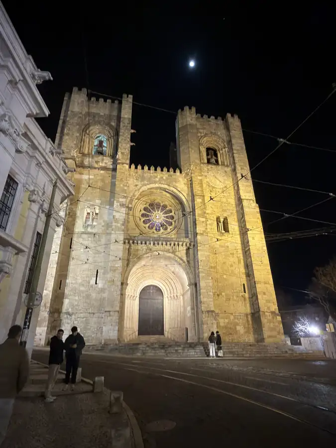 The cathedral after dark, photographed by Jeremy
