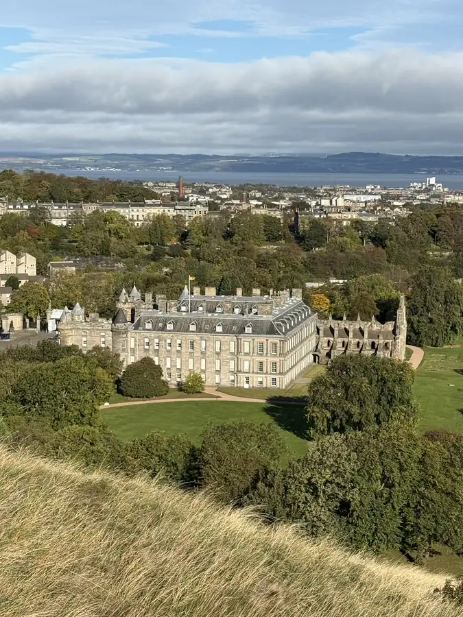 Holyrood from the hill, photographed by Jeremy