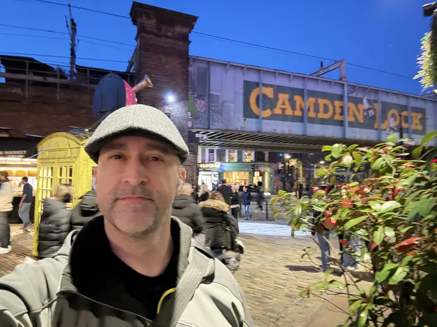 Jeremy at Camden Lock, photographed by Jeremy