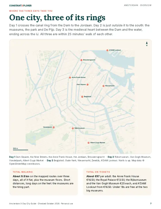 Sample page 3 from the Amsterdam guide