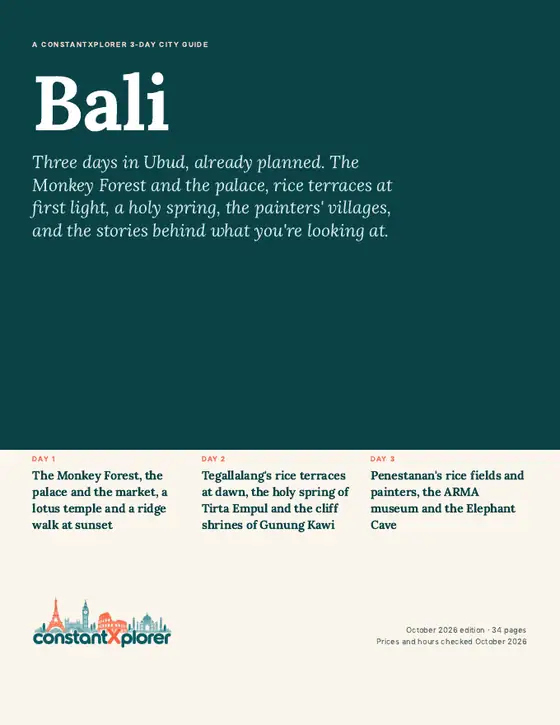 Sample page 1 from the Bali guide