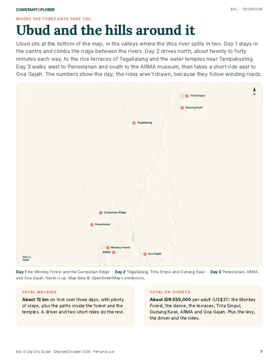 Sample page 3 from the Bali guide