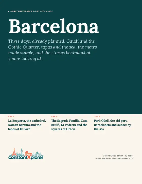 Sample page 1 from the Barcelona guide