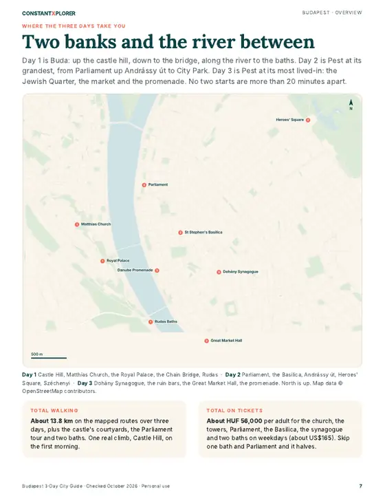 Sample page 3 from the Budapest guide