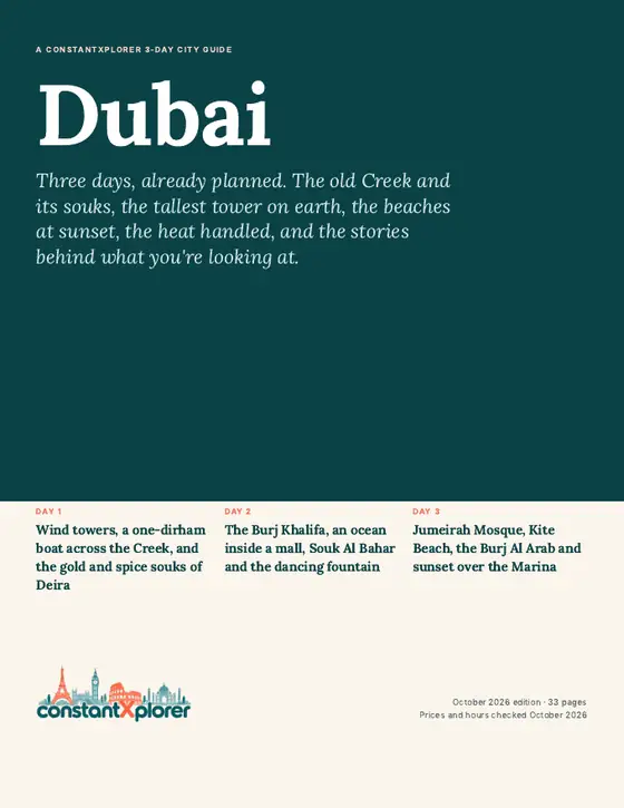 Sample page 1 from the Dubai guide