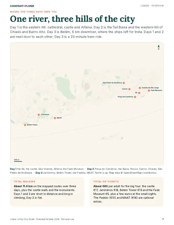 Sample page 3 from the Lisbon guide