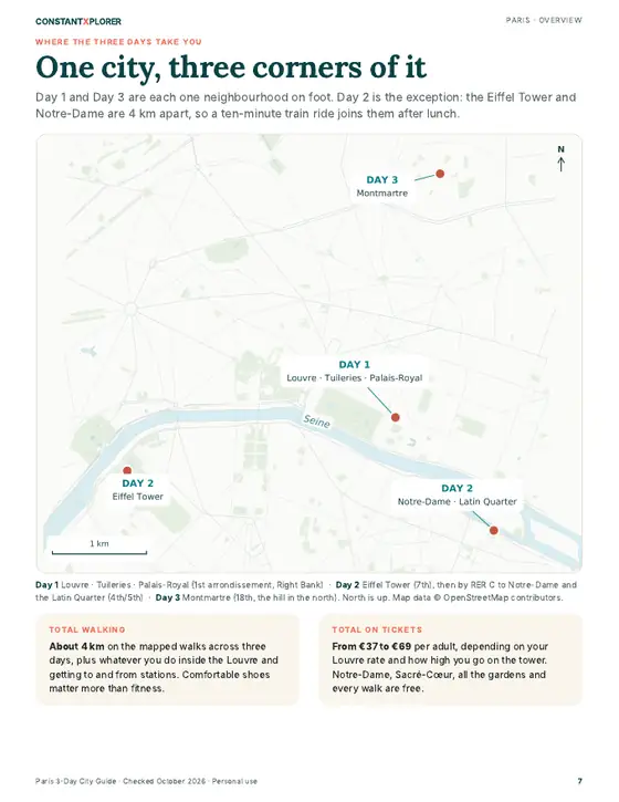 Sample page 3 from the Paris guide