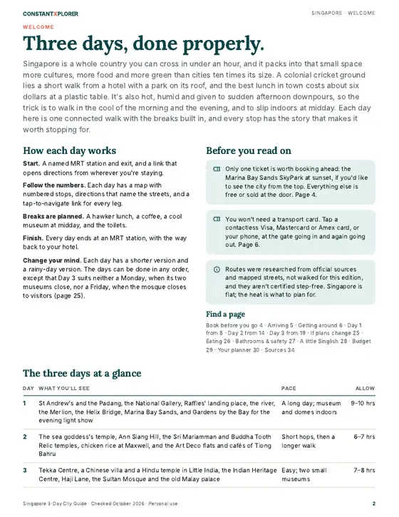 Sample page 2 from the Singapore guide