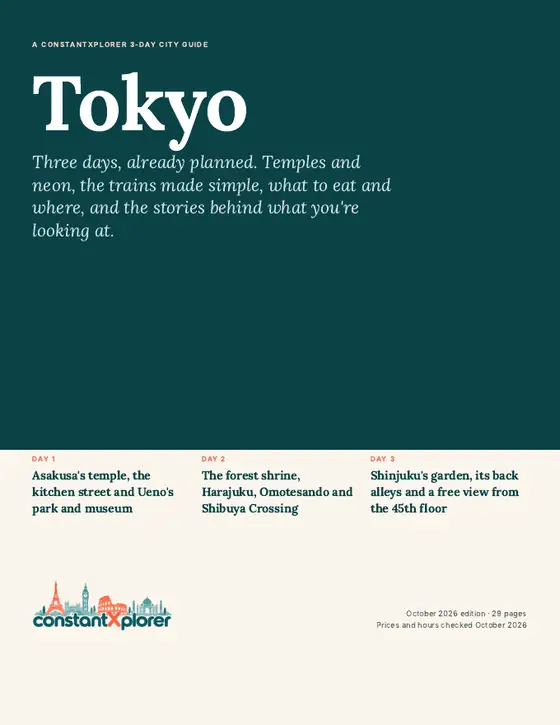 Sample page 1 from the Tokyo guide