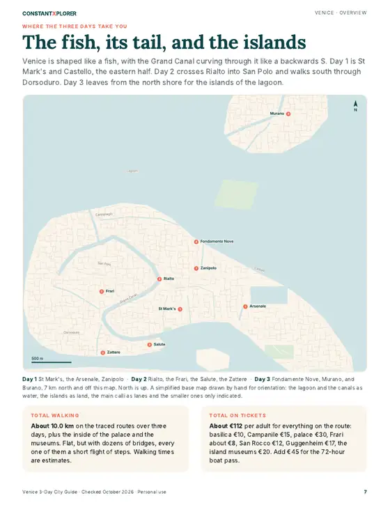 Sample page 3 from the Venice guide